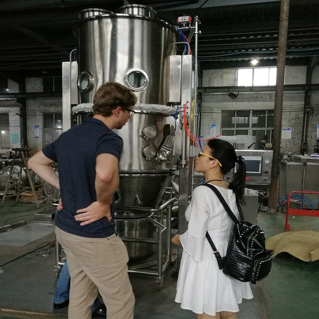 اختبار العملاء في البرازيل والتحقق من الخلاط سوبر و pelletizer اشتراها