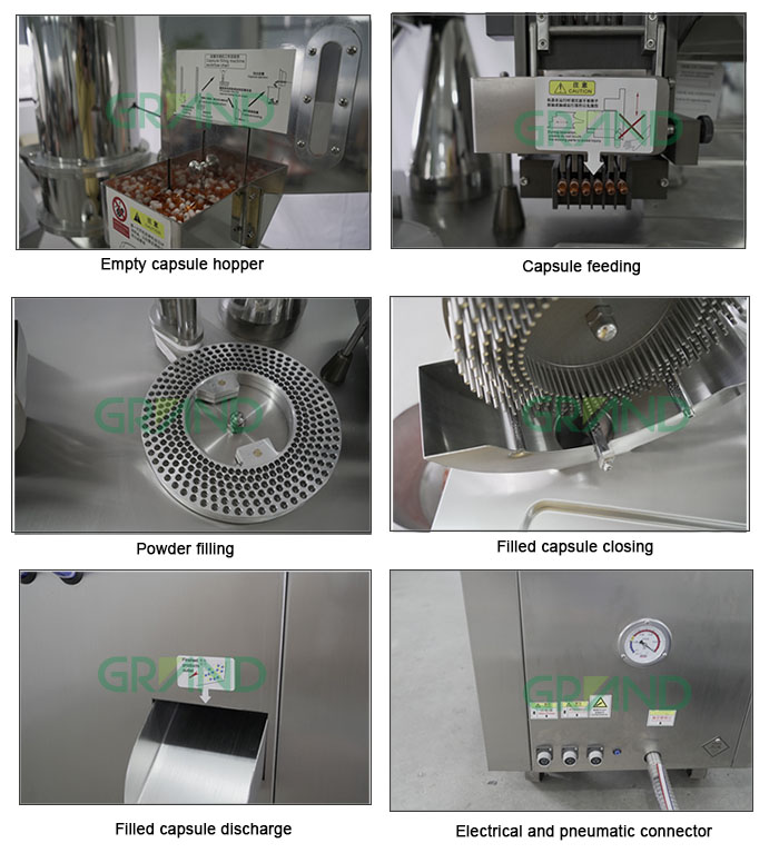 ماكينة ملء الكبسولة الأوتوماتيكية محطة العمل الرئيسية 01