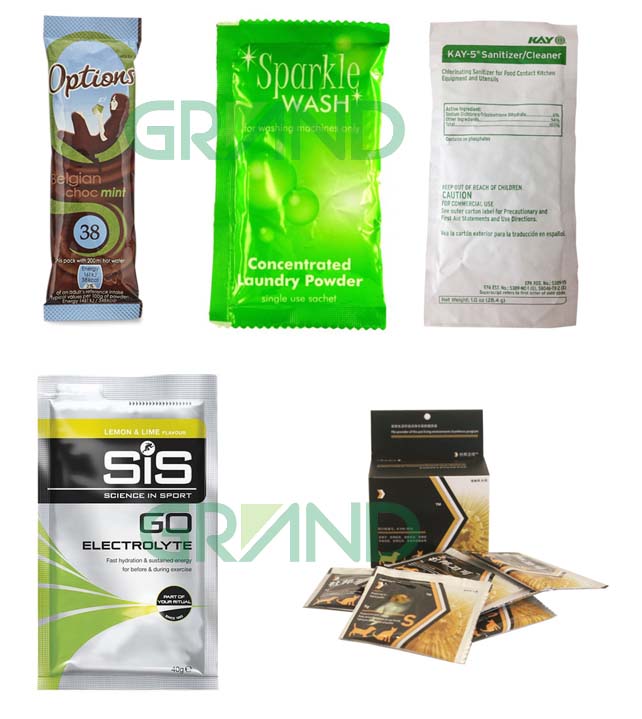 عينة آلة تعبئة مسحوق كيس