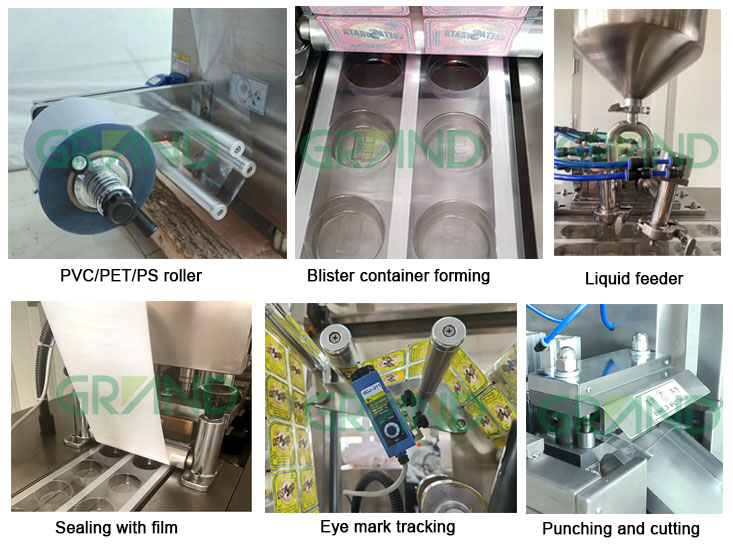عينة آلة تعبئة عسل العسل العسل